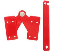 PENIKOKO 1juego Conjunto Bisagra de Escalera de Ático de Aluminio Conector de Codo Metálico Reforzado para Escaleras Plegables Incluye Tornillos y Varillas Flexible para Peldaños Pequeños