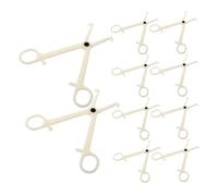 PENIKOKO 20 Piezas Pinzas para Piercing Desechables de Redondas y Ranuradas Diseño Triangular para Mayor Precisión y Comodidad Herramientas Versátiles para Oreja Nariz y Tatuajes