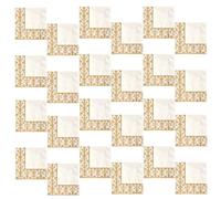 PENIKOKO Servilletas de Papel Desechables Diseño de Impresión Dorada, 100 Unidades, Color Blanco, Alta Absorción para Fiestas y Uso Diario