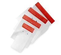 PENNELLIFICIO 2000 | Juego de 4 espátulas japonesas profesionales de acero inoxidable, agarre ergonómico, ideal para estuco, ancho 60/80/100/120