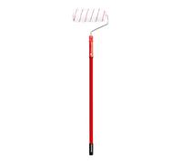 PENNELLIFICIO 2000 | Rodillo de poliamida con barra telescópica de 128 cm, para paredes ásperas y muy ásperas, hidropintura, cuarcios, pinturas minerales, L 24 cm, diámetro 5,5 cm, fabricado en Italia