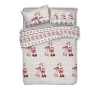 PENSIERI DELICATI Juego de Funda nórdica de Matrimonio 100% algodón, Completo con Funda de edredón de 250 x 200 cm y 2 Fundas de Almohada de 52 x 82 cm, Fabricado en Italia, Funda nórdica Lavable a