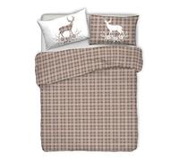 PENSIERI DELICATI Juego de Funda nórdica de Matrimonio 100% algodón, Completo con Funda de edredón de 250 x 200 cm y 2 Fundas de Almohada de 52 x 82 cm, Fabricado en Italia, Funda nórdica Lavable a