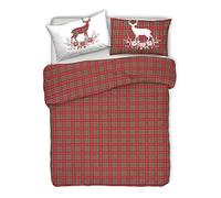 PENSIERI DELICATI Juego de Funda nórdica de Matrimonio 100% algodón, Completo con Funda de edredón de 250 x 200 cm y 2 Fundas de Almohada de 52 x 82 cm, Fabricado en Italia, Funda nórdica Lavable a