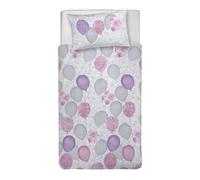 PENSIERI DELICATI Juego de Funda nórdica Individual 100% algodón, Incluye Funda de 155 x 200 cm y 1 Funda de Almohada de 52 x 82 cm, Fabricado en Italia, Funda nórdica Lavable a máquina a 40 °,
