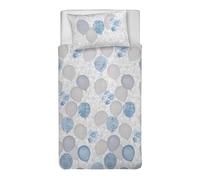 PENSIERI DELICATI Juego de Funda nórdica Individual 100% algodón, Incluye Funda de 155 x 200 cm y 1 Funda de Almohada de 52 x 82 cm, Fabricado en Italia, Funda nórdica Lavable a máquina a 40 °,