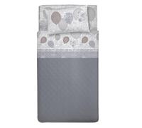 PENSIERI DELICATI Juego de sábanas de 1 Plaza y Media - 100% algodón - Juego de sábanas de 120 x 200 cm - Incluye sábana Bajera, encimera y 1 Funda de Almohada - Made in Italy - Fantasía de Globos -