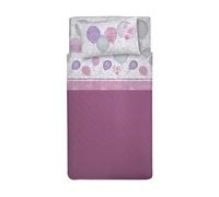 PENSIERI DELICATI Juego de sábanas para Cama Individual 100% algodón, Juego de sábanas de 90 x 200 cm con sábana Bajera, sábana encimera y 1 Funda de Almohada Tipo Saco - Made in Italy - Fantasía de
