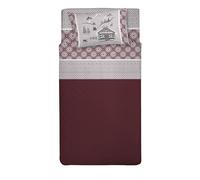 PENSIERI DELICATI Juego de sábanas para Cama Individual 100% algodón, Juego de sábanas de 90 x 200 cm con sábana Bajera, sábana encimera y 1 Funda de Almohada Tipo Saco - Made in Italy - Fantasía
