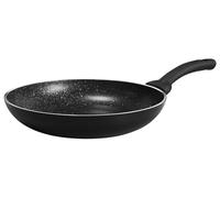 Pensofal, Línea Biostone, Sartén Alta, Mango en bakelita, diámetro 28 cm, Aluminio Antiadherente, Efecto Piedra, Negro, Apta también para inducción