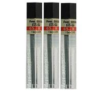 Pentel 0.5mm Tamaño B Oscuras Dureza Lápiz de Recambio Repuesto Cables Alta Polímero Super para Automático & Mecánico Lápices (Paquete de 3 Tubos - 36 Pieces)