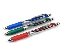 Pentel 0.7mm Energel-Xm Retráctil Gel Rodillo Bolígrafos - Surtido (Azul, Verde Y Rojo) Paquete De 3