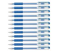 Pentel 0.8mm Tip Hybrid Gel Metallic Comfortable Finger Grip Ink Pen - Blue