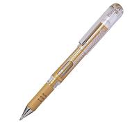 Pentel 1.0mm Punta Hybrid Gel Grip Dx Oro Metalizado Tinta Pluma con Grueso Barril - Dorado