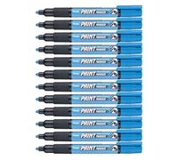 Pentel 4.0mm Bala Punto Base Celulosa Pintura Permanente Colores Vivos Marcador Pintura - Azul Cielo, Pack Of 12