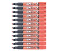 Pentel 4.0mm Bala Punto Base Celulosa Pintura Permanente Colores Vivos Marcador Pintura - Naranja, Pack Of 12
