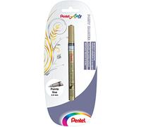 Pentel 912003 - Rotuladores permanentes (punta fina, 2 unidades), color dorado
