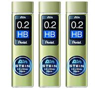 PENTEL Ain Stein C272 - Juego de 3 cajas de 20 minas, 0,2 mm, HB
