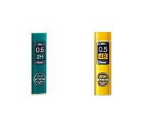 Pentel AIN STEIN C275- Minas para portaminas Pentel, dureza: 2H + C275- Recambios para lápiz portaminas 0,5 x 60 mm, Härtegrad: 4B
