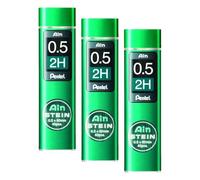 Pentel AIN STEIN C275- Minas para portaminas Pentel, dureza: 2H (Paquete de 3)