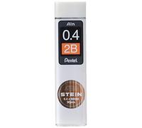 Pentel Ain Stein - Cable mecánico para lápices, 0,4 mm, 2B, 30 cables (C274-2B)