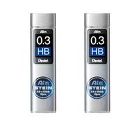 Pentel Ain Stein - Cables de recambio mecánicos (0,3 mm, HB, 2 unidades)