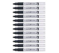 Pentel Bala Puntos Marcador Pintura, Blanco Tinta, 1 Paquete de 12 Rotuladores