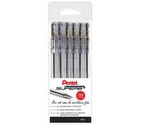 Pentel BK77 Bolígrafo Superb bolsillo 6 unidades negro