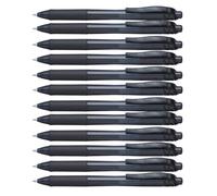 Pentel EnerGel X Retractable Liquid Gel bolígrafo de punta redonda 1,0 mm negro [unidades 12]