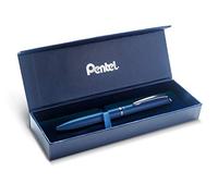 Pentel BL2007 EnerGel Roller Gel de alta gama retráctil punta 0,7 mm, cuerpo de metal mate azul noche - Caja de regalo