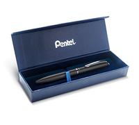 Pentel BL2007 EnerGel Roller Gel de alta gama retráctil punta 0,7 mm, cuerpo de metal mate negro - Caja de regalo