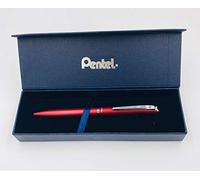 Pentel BL2007 EnerGel Roller Gel de alta gama retráctil punta 0,7 mm, cuerpo de metal mate rojo - caja de regalo