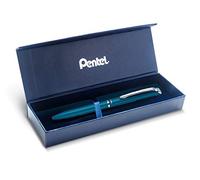 Pentel BL2007 EnerGel Roller Gel de alta gama retráctil punta 0,7 mm, cuerpo de metal mate turquesa - caja de regalo