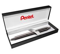 Pentel BL407MA-BOX EnerGel Sterling Liquid - Bolígrafo de tinta de gel en caja de regalo, carcasa antracita, grosor de trazo 0,35 mm, diámetro de la bola 0,7 mm, tinta negra, 1 unidad (1 unidad)