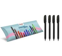 Pentel BL417R Energel Eco bolígrafo roller Gel 96% material reciclado 0,7 mm negro 4 unidades