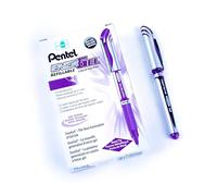 Pentel BL57-V EnerGel - Bolígrafo con tinta de gel (0,35 mm, con capuchón, 12 unidades), color violeta