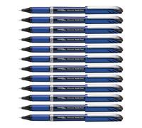 Pentel BLN25-AX EnerGel Plus - Bolígrafo (punta de 0,5 mm, 12 unidades), color negro