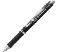 Pentel BLP77-AX - Bolígrafo de gel retractable, Negro, 0,7 mm, Tinta a base de p