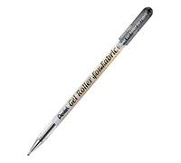 Pentel BN15-AO Bolígrafo tipo roller de tinta de gel, para telas, con punta ancha de 1 mm, color negro