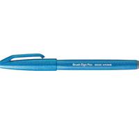 Pentel Bolígrafo con punta de fieltro, marca, color azul celeste