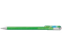 Pentel - Bolígrafo Dual Metallic de tinta de gel y punta de bola, Colores brillantes y diferentes según donde pintes (verde claro y azul claro).