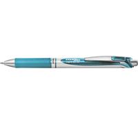 Pentel - Bolígrafo Energel retráctil con punta de bola. Escritura en color azul claro