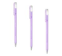 Pentel - Bolígrafo gel Hybrid Milky en colores Morado Pastel (Paquete de 3)