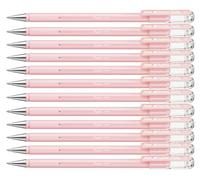 Pentel - Bolígrafo gel Hybrid Milky en colores pastel. - Pack de 12