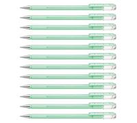 Pentel - Bolígrafo gel Hybrid Milky en colores pastel. - Pack de 12