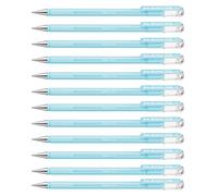 Pentel - Bolígrafo gel Hybrid Milky en colores pastel. - Pack de 12
