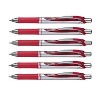 Pentel – Bolígrafo retráctil de gel EnerGel 0,7 mm – Paquete de 6 unidades