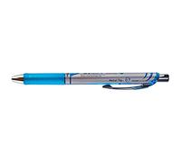 Pentel Bolígrafo retráctil de gel EnerGel 0,7 mm punta de bola tinta azul claro 6 unidades