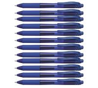 Pentel - Bolígrafo retráctil de gel líquido EnerGel-X, 0,7 mm, trazo medio, punta de metal, paquete de 3