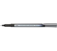 Pentel Bolígrafo S40 Pointliner, tinta de tinte de color, línea de 0,4 mm, tinta gris (un bolígrafo)